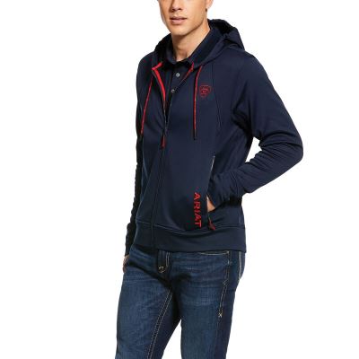 Ariat Keats - Hoodie Donkerblauw Heren - 39282-578